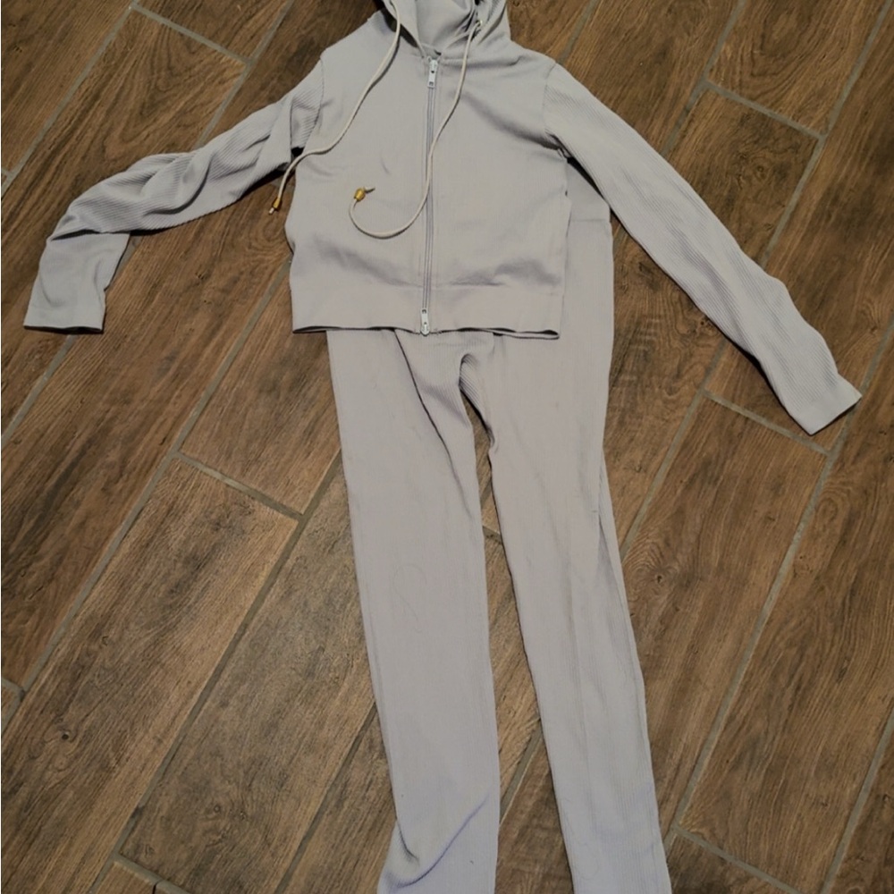 Women's Light Gray Pants & Jumpsuit Set